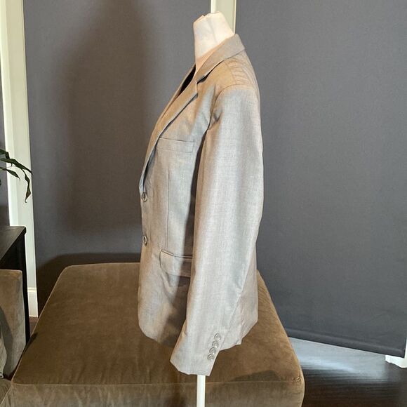 Men’s or Teen Light Gray Slim Fit Suit Jacket Prom Party Wedding Size XS NWT - Picture 4 of 10